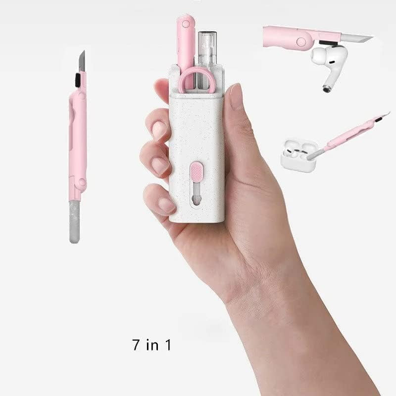 7-In-1 Electronics Cleaner Kit,Keyboard Cleaning Brush Computer Earphone Cleaning Tools,Electronic Cleaner Box for PC Monitor/Tv/Phone/Computer(With Cleaning Fluid)  DUCTIAIARY   