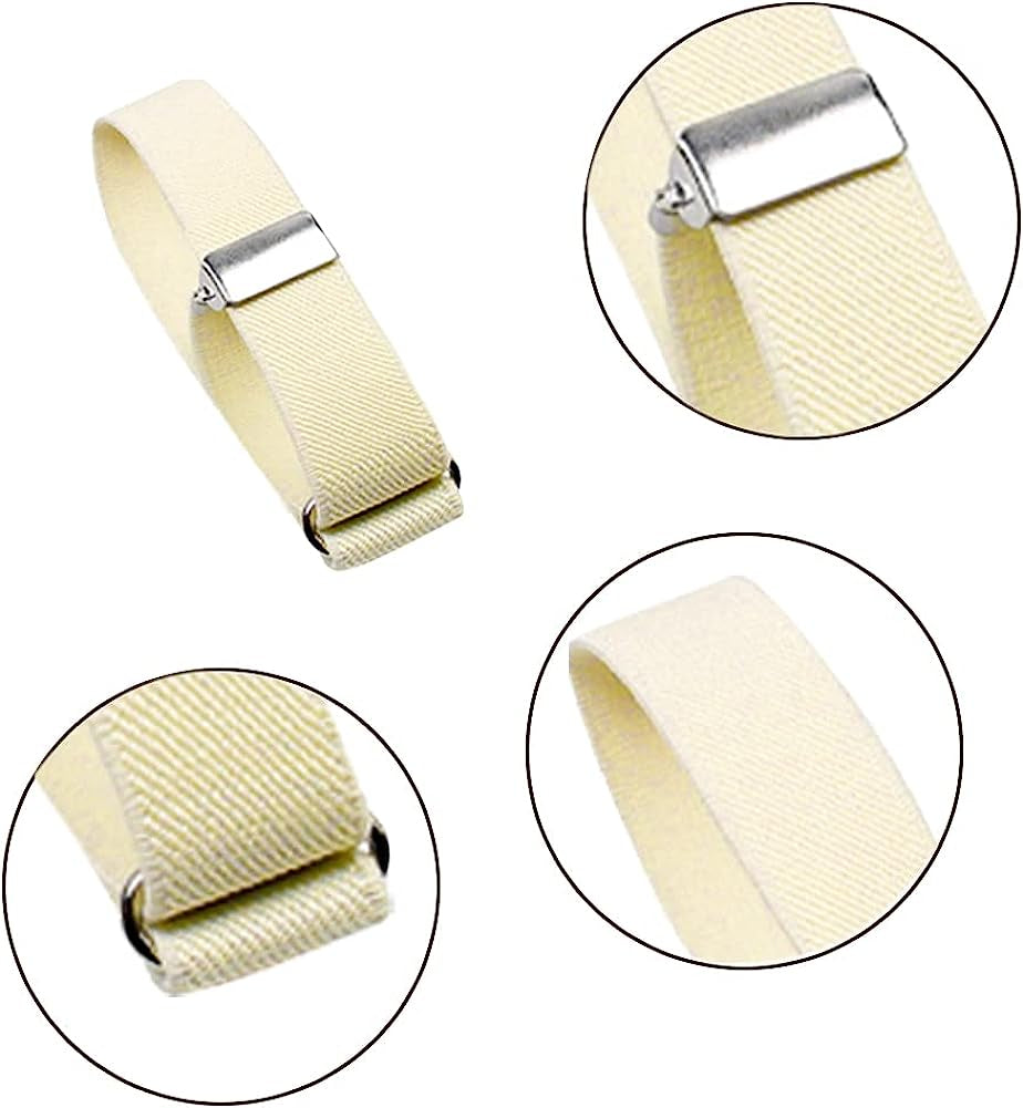 6 Pairs Arm Sleeves for Men Elastic Arm Bands Adjustable Armband Sleeve Garters Anti-Slip Shirt Garters for Men  Thinslimer   