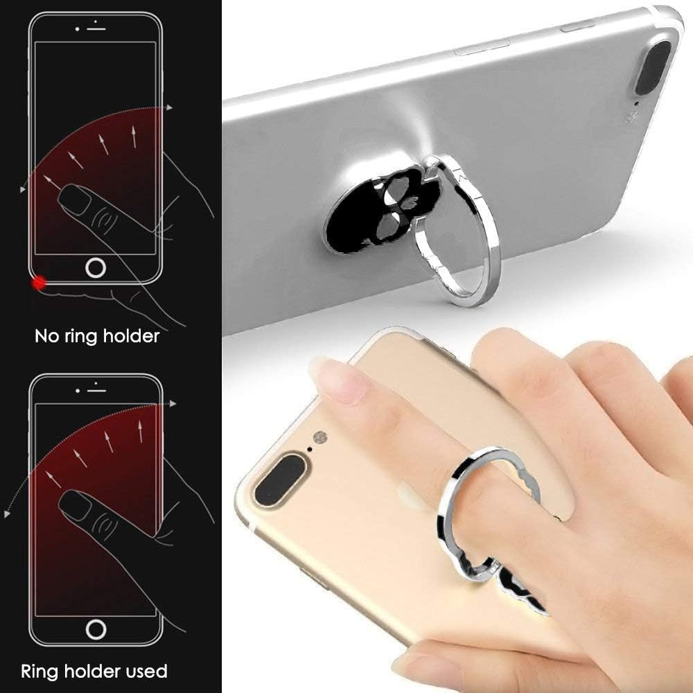 IHUIXINHE Cell Phone Finger Ring Holder, 360 Adjustable Ring Grip Kickstand for Iphone Xs Max XR X 8 7 6 6S Plus, Samsung Galaxy, Huawei, Sony, LG, Fit for Magnetic Car Mount (4 Pack)  IHUIXINHE   