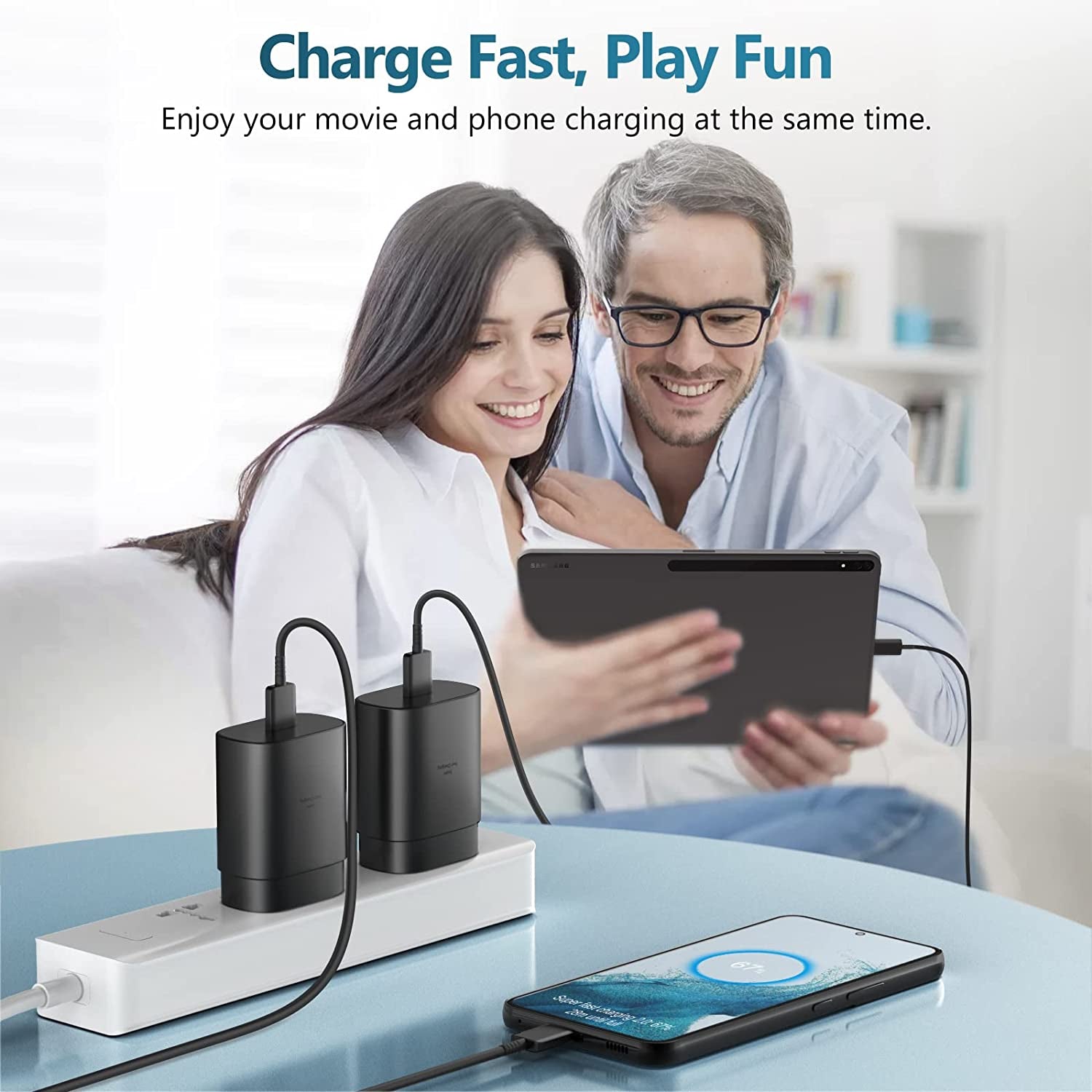USB C Fast Charger, 25W Samsung Charger Type C Super Fast Charging Android Phone Charger Block with 6.6 Ft Cable for Samsung Galaxy S23 Ultra/S23/S23+/S22/S22 Ultra/S22+/S21/S20/Note 10/20,Z Fold/Flip  ShenZhen ZhongHui electronic Co Ltd   