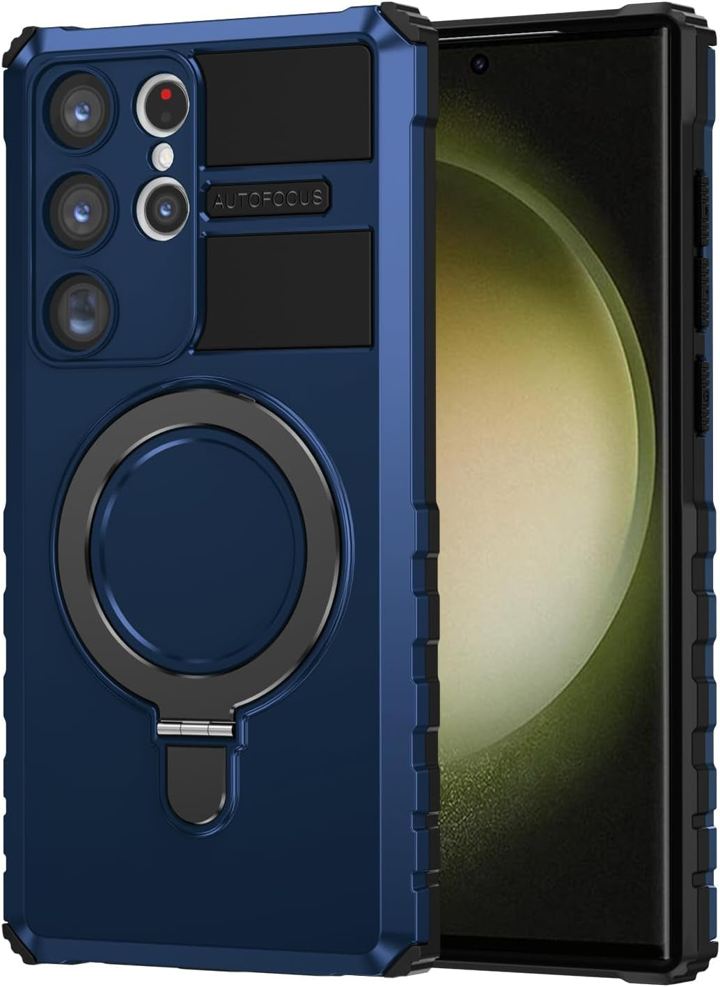 THMEIRA Samsung Galaxy S22 Ultra Magnetic Case [Compatible with Magsafe] Samsung Galaxy S22 Ultra Case with Ring Kickstand, Military Grade Heavy Duty Case for Samsung S22 Ultra, Green  THMEIRA Blue Samsung S23 Ultra 