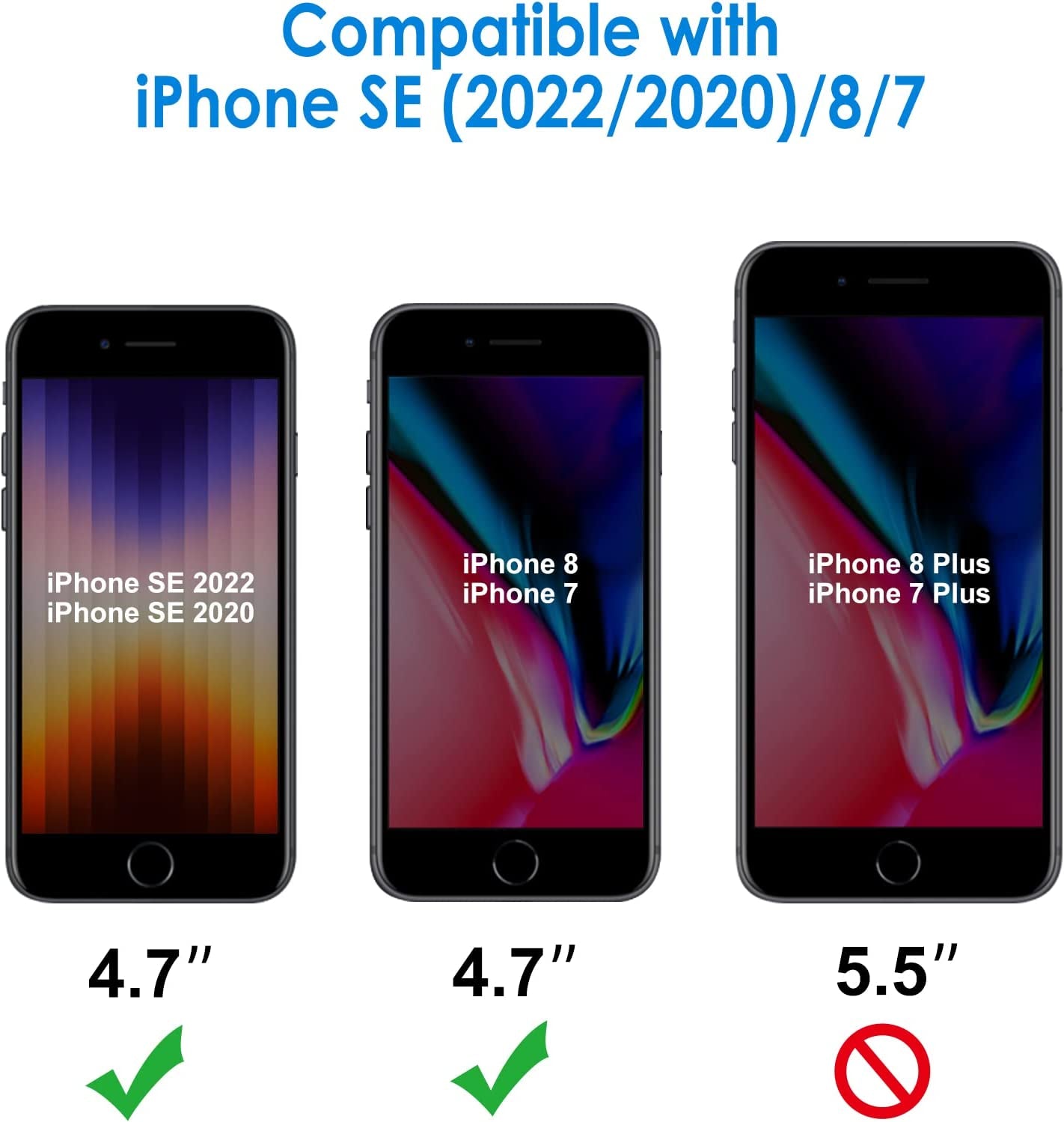 Jetech Privacy Screen Protector for Iphone SE 3/2 (2022/2020 Edition), Iphone 8 and Iphone 7, Anti-Spy Tempered Glass Film, 2-Pack  JETech   