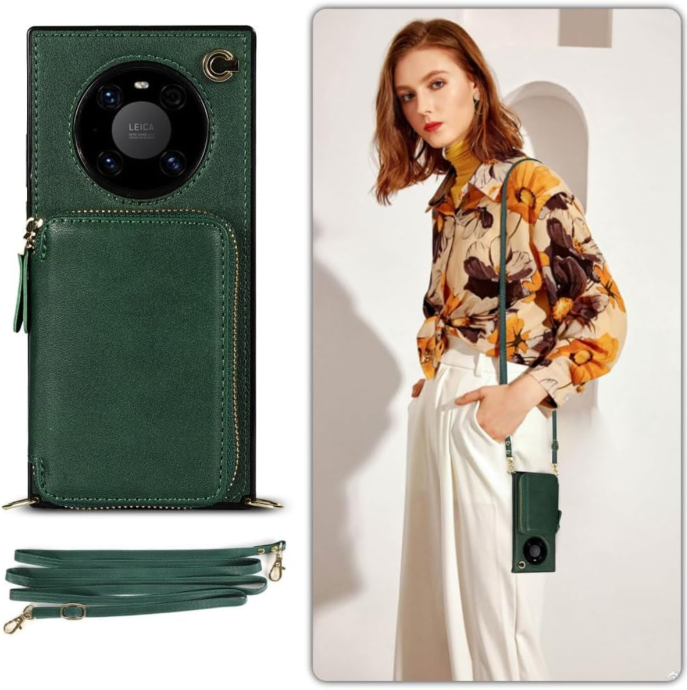 YOGISU Wallet Case for Huawei P30 P40 Pro plus Lite Mate 40 30 20 Pro Lite Backpack-Type Mobile Phone Cover Card,Rose Gold,For Huawei P30  YOGISU   