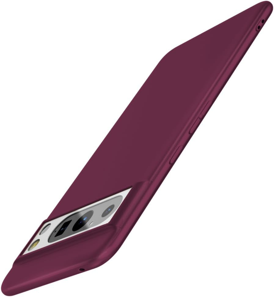 X-Level Google Pixel 8 Pro Case Ultra-Thin Slim Fit [Guardian Series] Phone Cases Soft Flexible TPU Matte Finish Coating Grip Light Protective Cell Phone Back Cover for Google Pixel 8 Pro 2023-Black  X-level Winered  