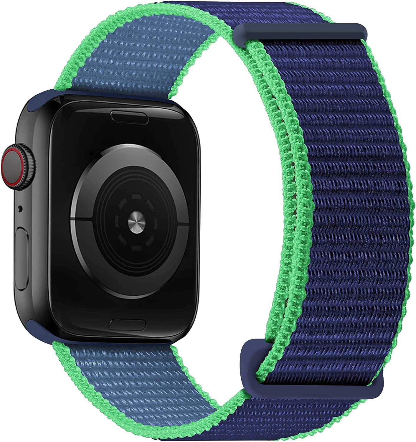 Oxwallen Sport Loop Nylon Band Compatible with Apple Watch 7/8 Ultra 49Mm 45Mm 42Mm 44Mm, Comfortable Braided Strap Women Men Competible for Iwatch SE & Series 7/8 6 5 4 3, Black  OXWALLEN Lime 41/38/40MM 