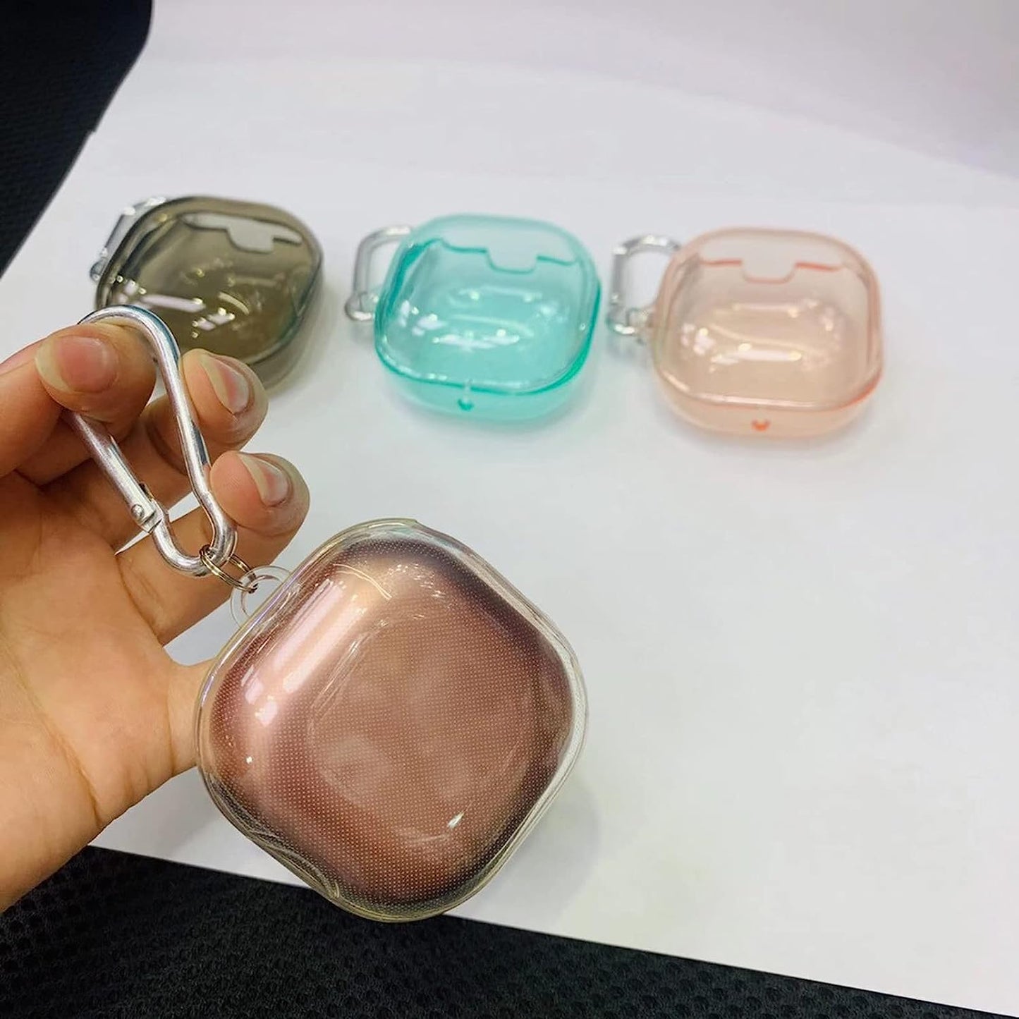 Gaweb Shockproof Transparent Earbuds Case Protective Cover for Samsung Galaxy Buds Pro/Buds Live/Buds 2 Transparent One Size  Gaweb   