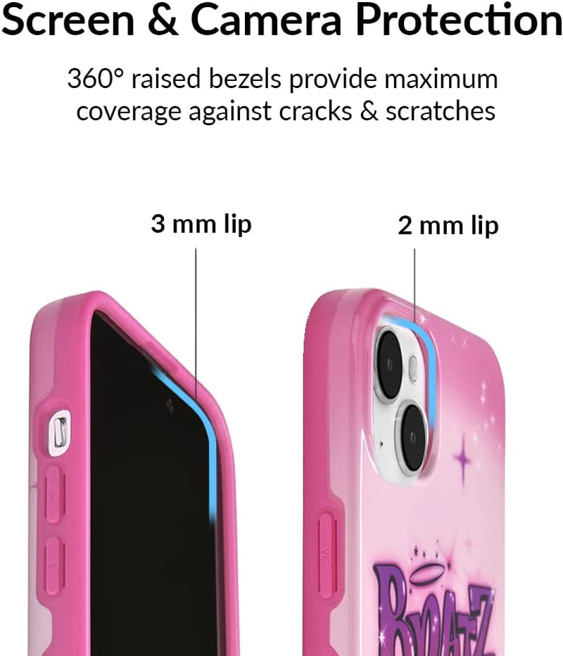 Velvet Caviar X Bratz Designed for Iphone 14 Case for Women - Cute Protective Phone Cases - Compatible with Magsafe - Bratz Dolls Accessories - Pink Airbrush Angelz  Velvet Caviar   