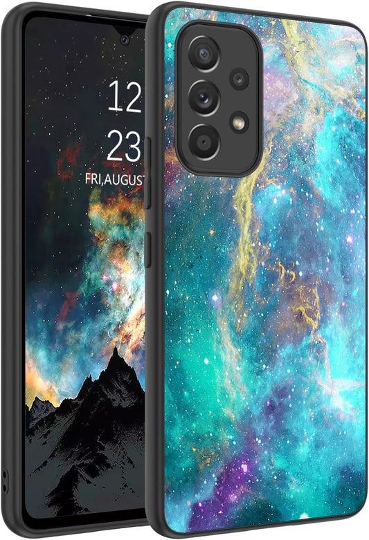 BENTOBEN Galaxy A53 5G Case, Samsung A53 Phone Case,Slim Fit Glow in the Dark Shockproof Drop Protective Hybrid Hard PC Soft TPU Bumper Girl Women Boy Cover for 2022 Galaxy A53 6.5,Green Nebula Design  BENTOBEN   