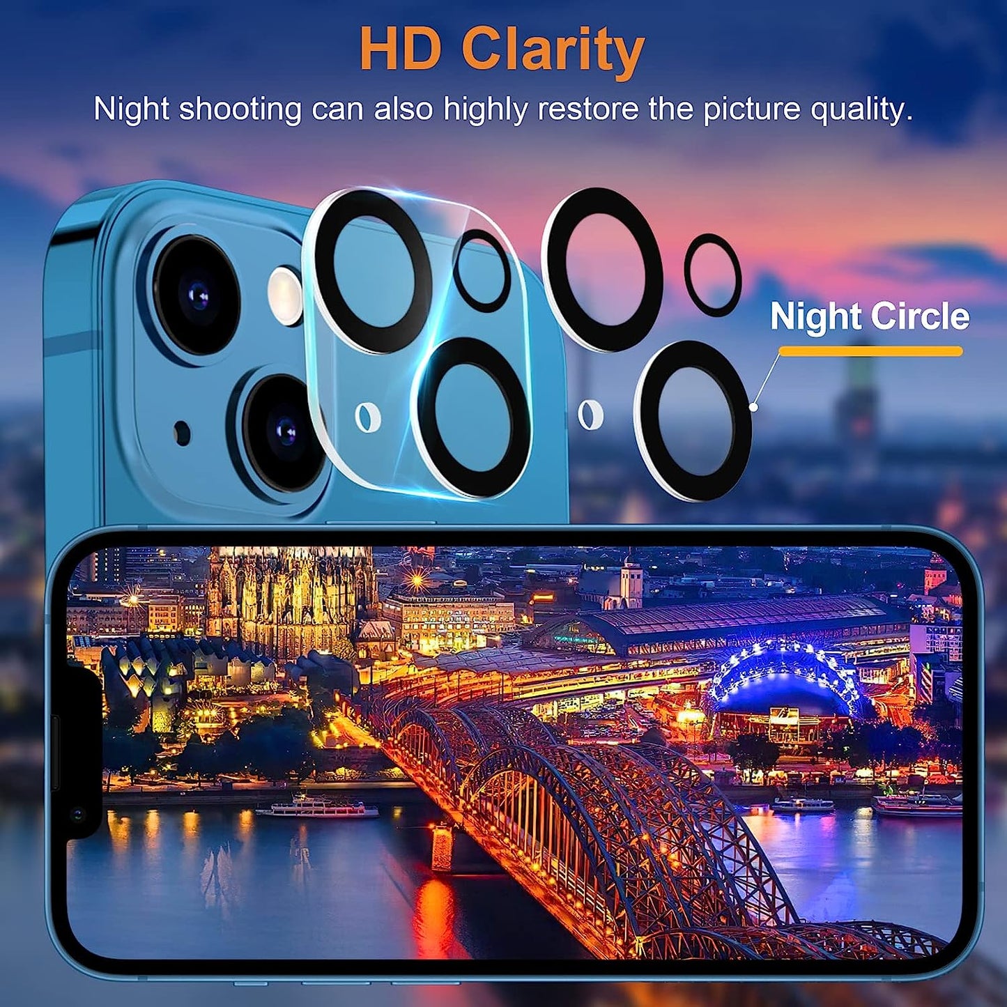 Degeyoyo 3+3 Pack Screen Protector Compatible with Iphone 14/13/Iphone 13 Pro 6.1 Inch with Camera Lens Protector, Screen Protector Tempered Glass, Ultra HD, Case Friendly, Easy Install  Degeyoyo   