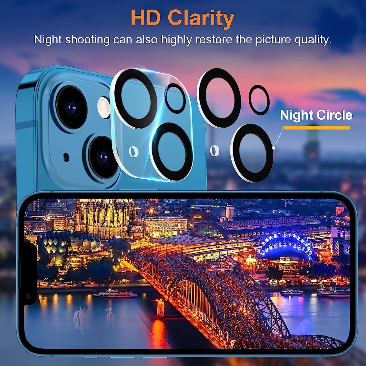 Degeyoyo 3+3 Pack Screen Protector Compatible with Iphone 14/13/Iphone 13 Pro 6.1 Inch with Camera Lens Protector, Screen Protector Tempered Glass, Ultra HD, Case Friendly, Easy Install  Degeyoyo   