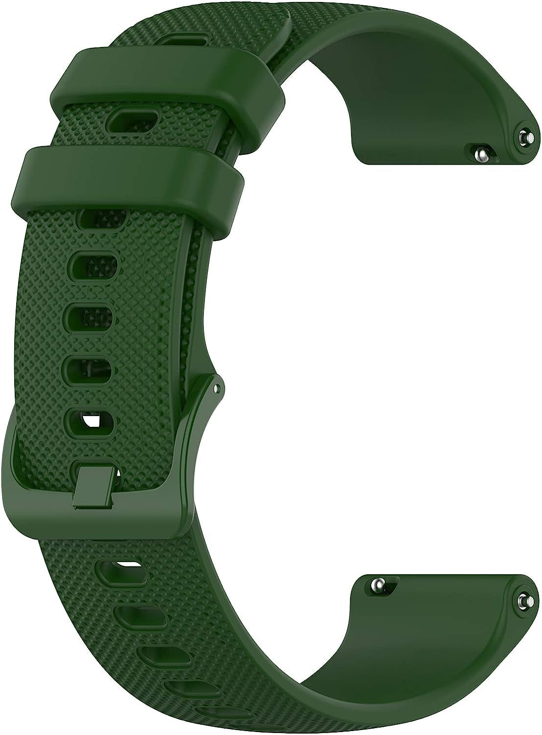 Compatible with Garmin Venu Sq Bands for Women Men, 20Mm Quick Release Silicone Replacement Band Wristbands Straps Bracelet Fit for Garmin Vivoactive 3 Music, Forerunner 245 645 (Army Green)  hengkang   
