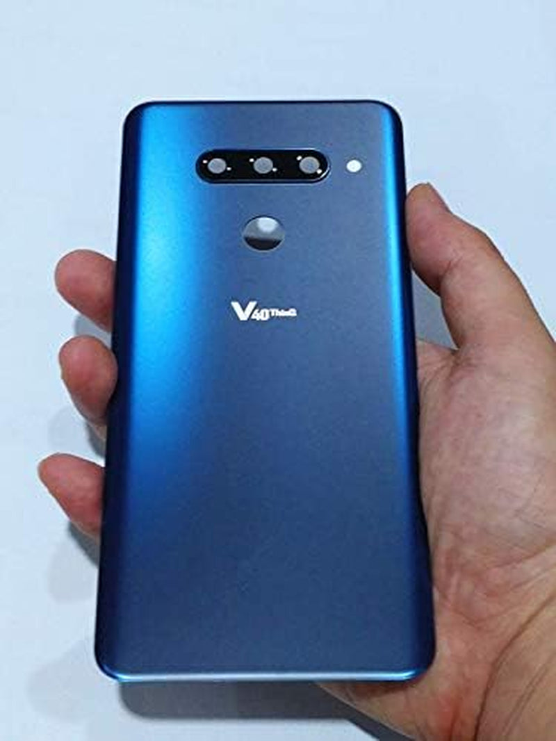 V40 Thinq Back Glass Cover Housing Door Replacement for LG V40 Thinq V405QA7 V405UA V405TAB V405UA1 Full Assembly Replacement Parts (New Moroccan Blue)  FORERUNER   