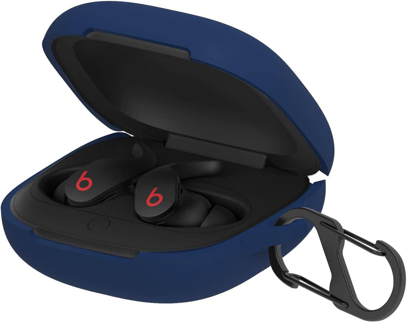 METEQI Soft Silicone Protective Cover Case Compatible with Beats Fit Pro (Navy Blue)  ME-Fit   