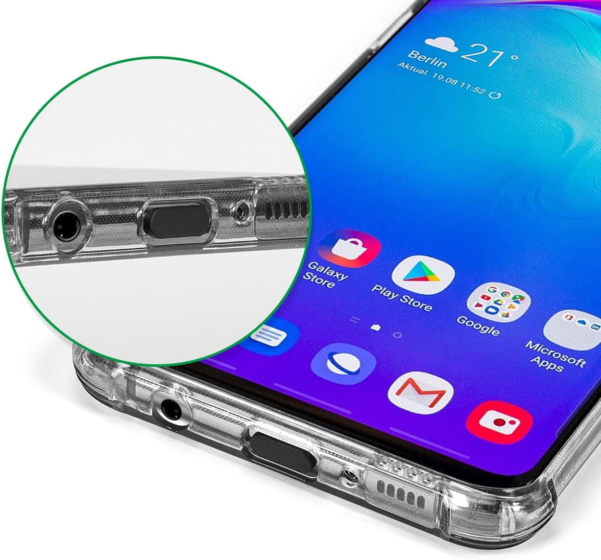 Casebuy 20X USB C anti Dust Plugs Compatible with Samsung Galaxy S23, S22, S21, S20,A53, Note 20, Pixel, Macbook, Laptop, Cell Phone Dust Cover for Any USB Type C Charging Port- Black  CaseBuy   