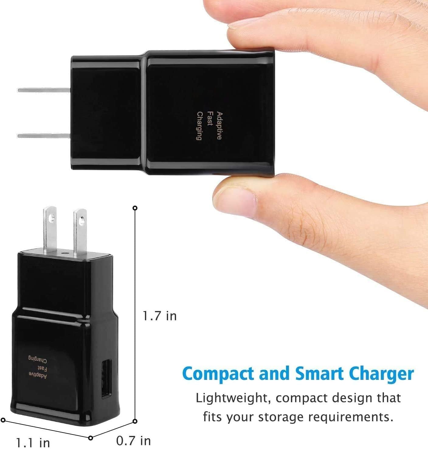 Adaptive Fast Charging Block USB Wall Charger Plug Travel Adapter Android Phone Charger for Samsung Galaxy S23/S22/S22 Ultra/S21/S20/S10/S9/S8/S7/S6 Edge/Note 10 9 8 Quick Charger,Cell Phone Charger  Shenzhen Xihuida Electronics Co.,Ltd   