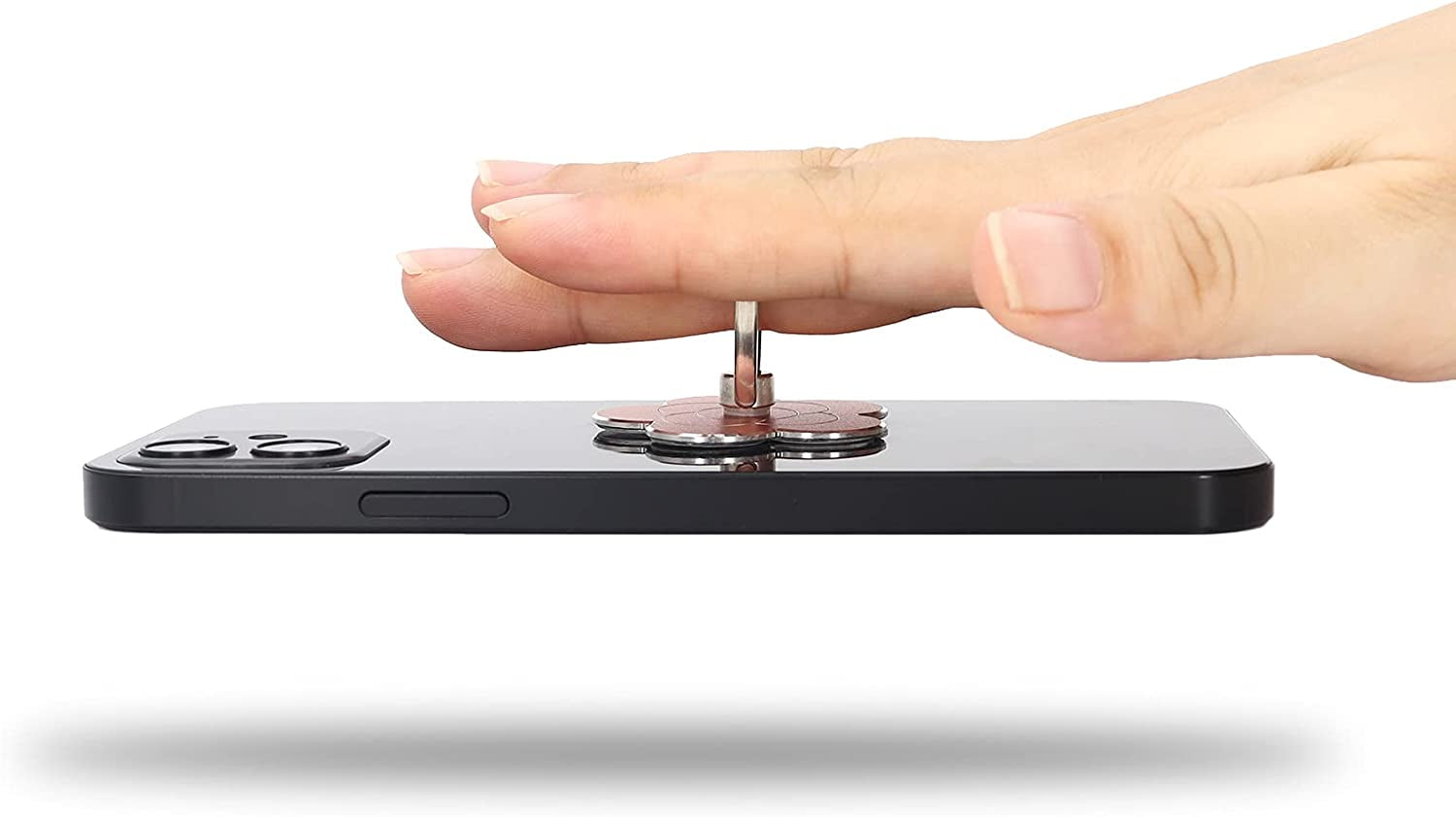 Lamignonne Cell Phone Ring Holder Flower Finger Ring Grip Stand 360° Rotation 180° Flip Universal Kickstand Compatible with All Smartphones (Rose Gold)  LaMignonne   