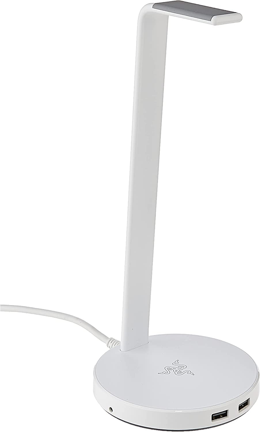 Razer Base Station V2 Headphone Stand Chroma: RGB Lighting - USB Charging – 3.5Mm Port with Built-In DAC - Classic Black  Razer Mercury White V2 