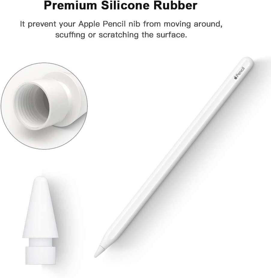 APETOO Compatible with Apple Pencil Tips and Cap Replacement/Charging Adapter for Apple Pencil 1St Generation, 4 Pack for Apple Pencil Cap Magnetic/Ipencil Charger/Ipencil Nibs for Ipad Pro Pencil  APETOO   