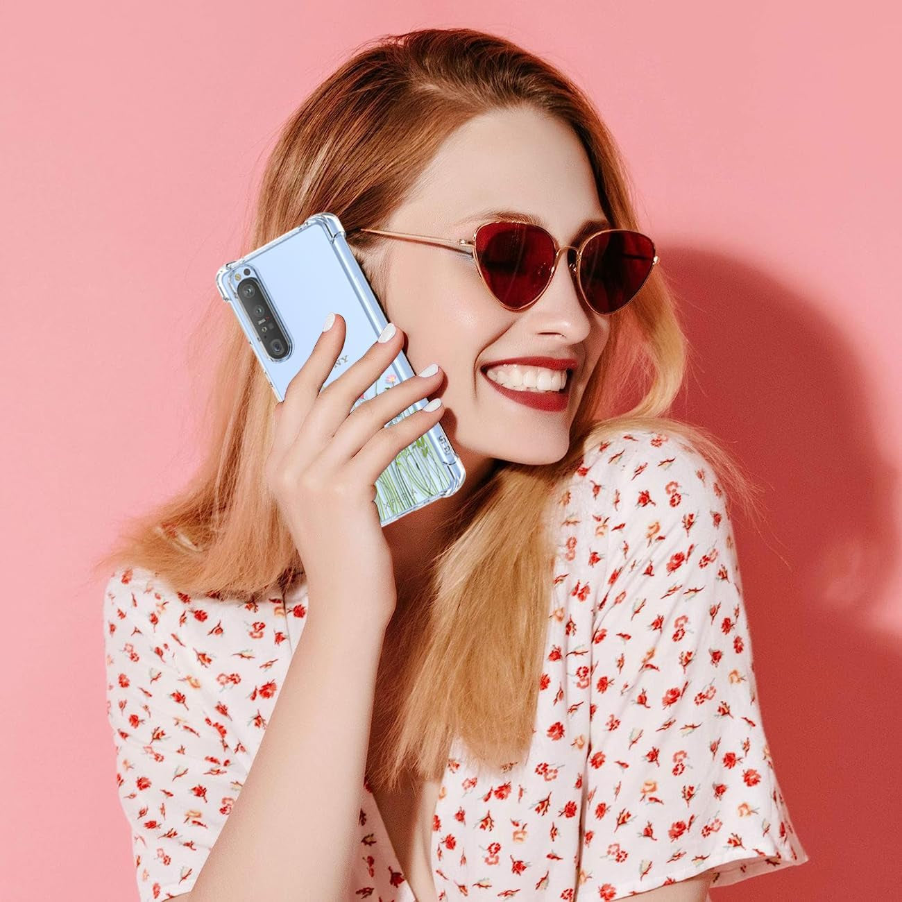 GTBDEKI Phone Case for Xperia 10 IV 5G Case, Sony 10 IV XQ-CC54 XQ-CC72 Case, Clear Case with Flower Garden Patterns Protective Phone Cover for Sony Xperia 10 IV Flower Bouquet  GTBDEKI   