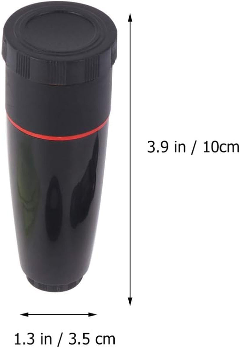 Hemobllo Fisheye Lens Cell Phone Camera Lens- 12X Zoom Phone External Lens, Smartphone Lens Phone Camera Zoom Lens, Lens Attachment Camera Lens for Cell Phone (Black) Fisheye Lens Monoculars  Hemobllo   