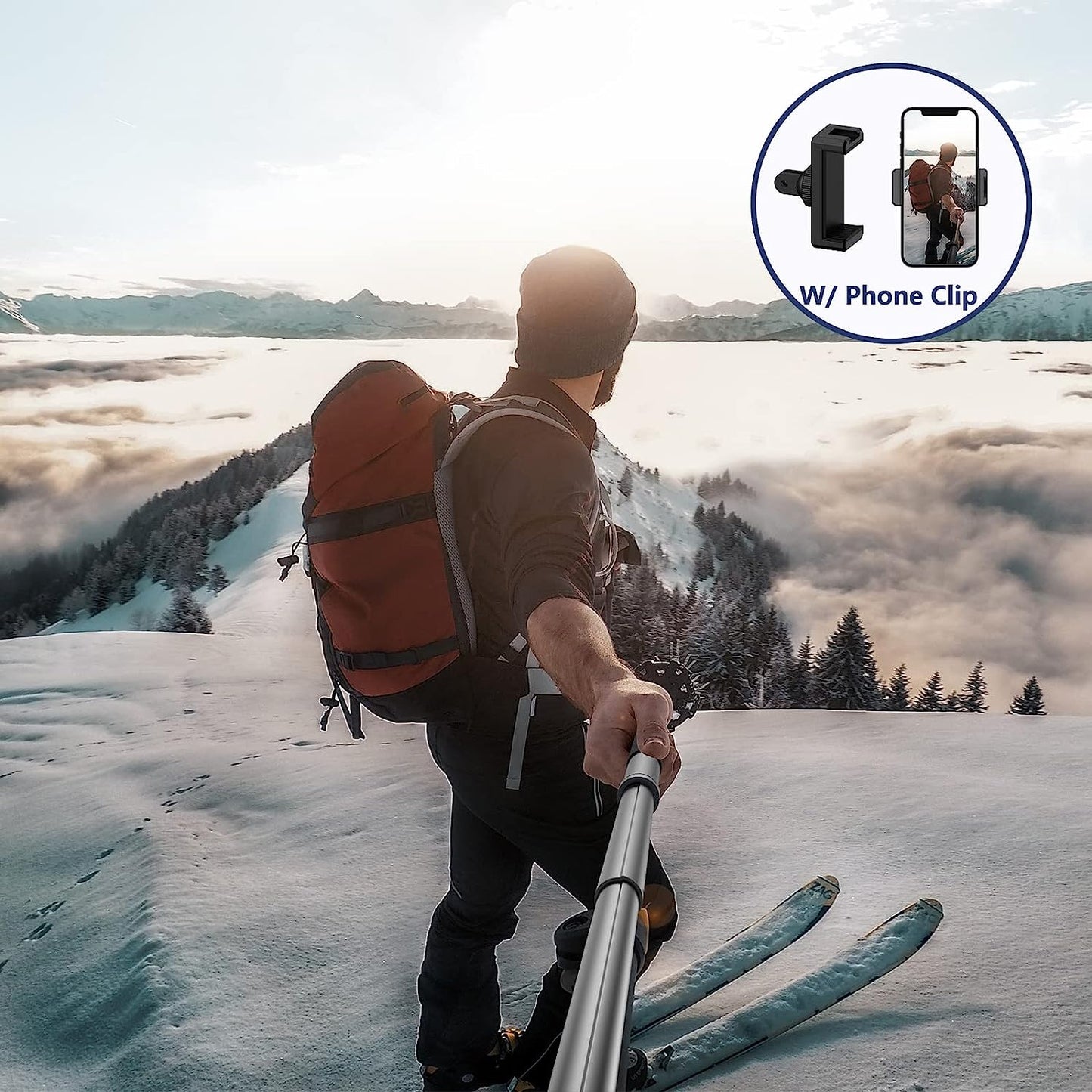 UNIXYZ 36“ Selfie Stick with Tripod Phone Clip Aluminum Waterproof Extension Pole for Gopro Mini Max Hero 11 10 9 8 7 6 5 Insta360 X 2 X3 DJI Action 2 3 Accessories  UNIXYZ   