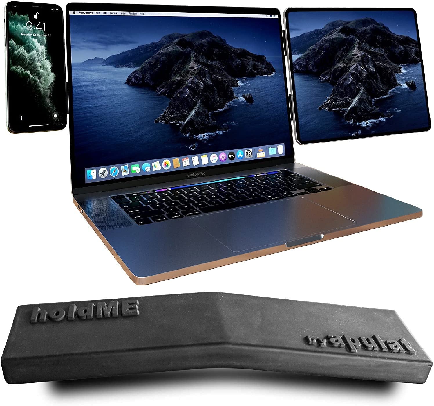 Apulat Strong Neodymium Magnet; Used to Attach a Phone, a Tablet or a Second Screen to Your Laptop or Computer Monitor; Use the Ipad as an Additional Display for Your Macbook; for Office or Portable  Apulat   