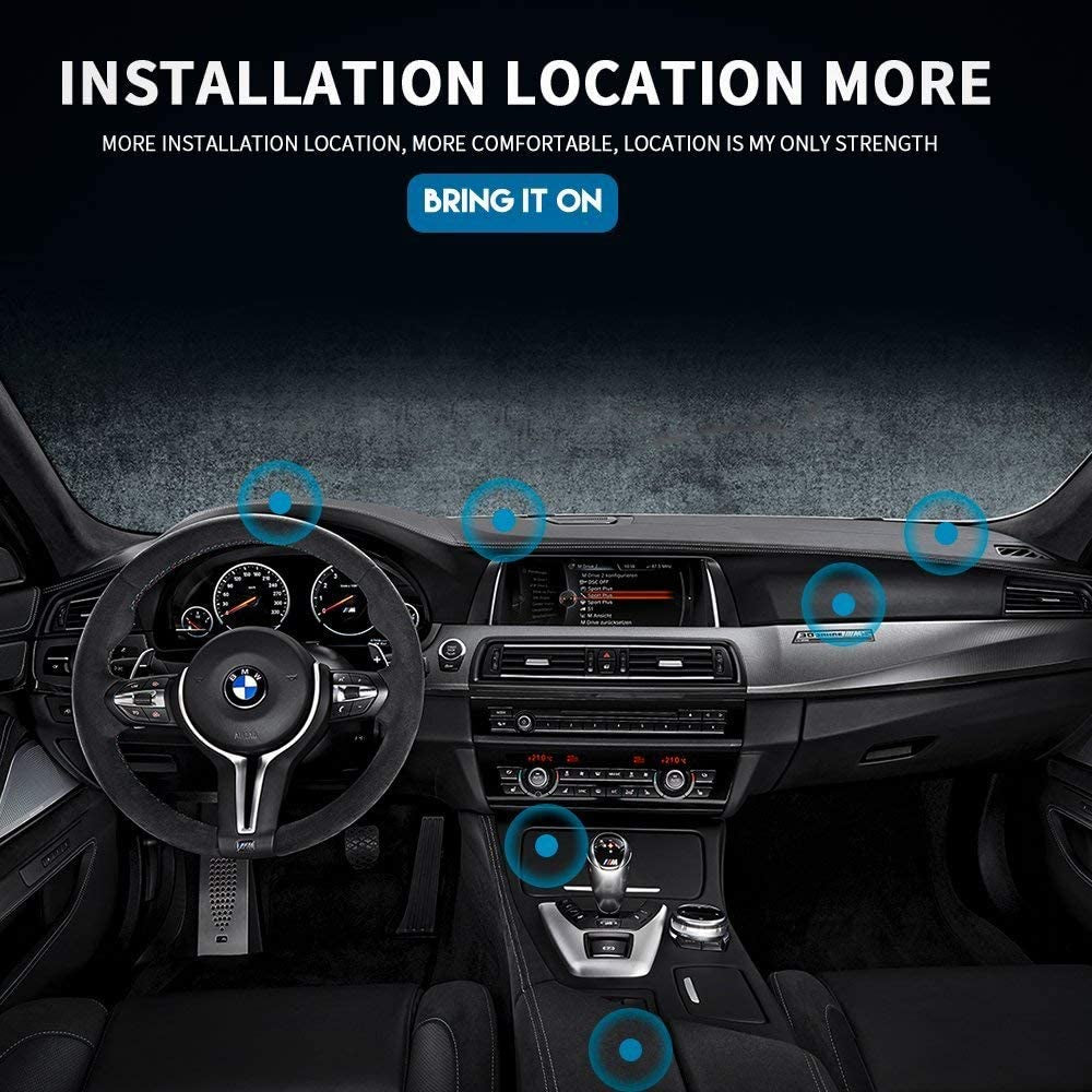 [2PCS PACK] KHTONE Car Phone Mount, Dashboard Sticker Phone Holder for It up Grip, Design Fort User, Easy Clip  KHTONE   