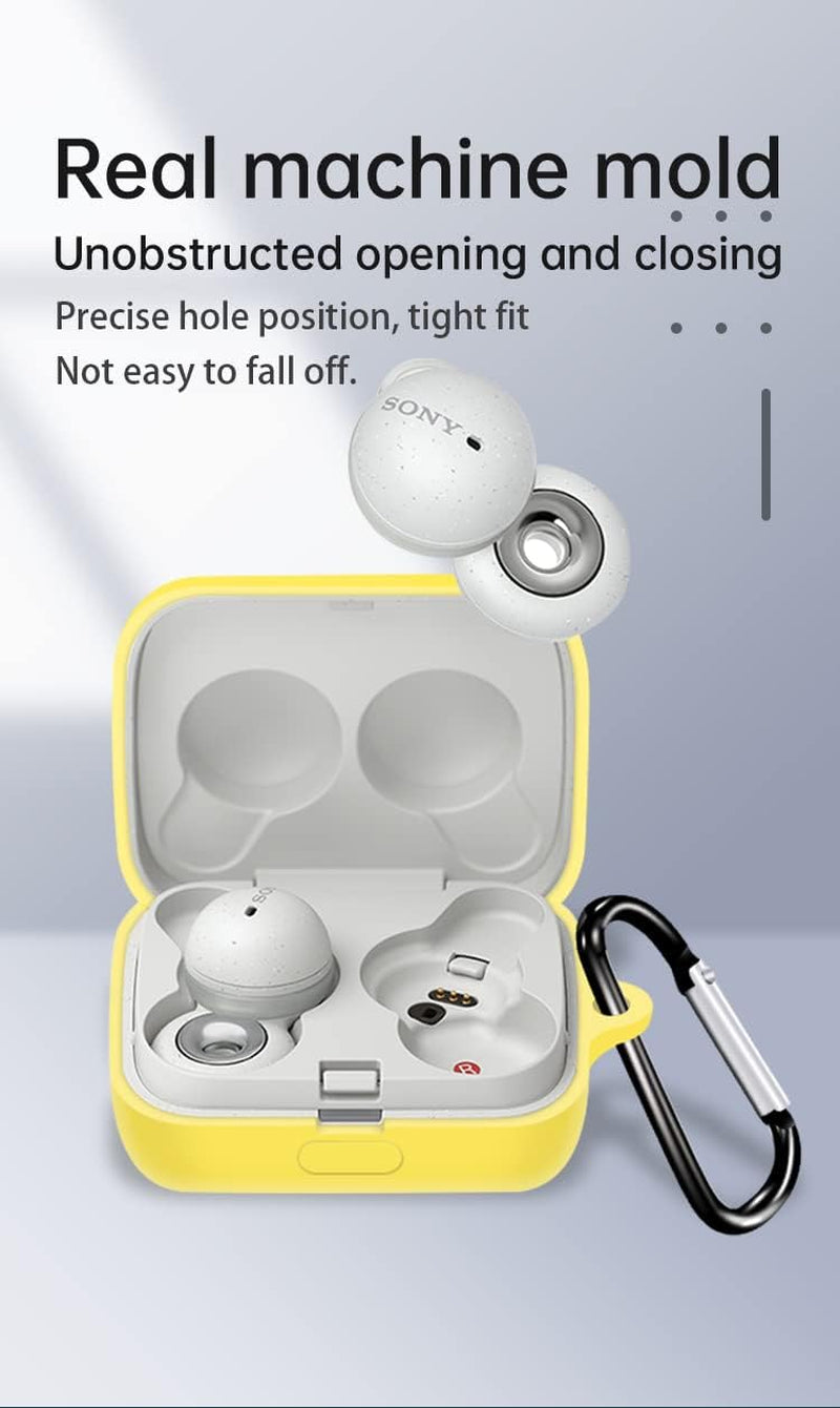 USTIYA Case for Sony Linkbuds WF-L900 Protective Silicone Case with Keychain Cover (Black)  Shenzhen Jinyi Technology Co., Ltd.   