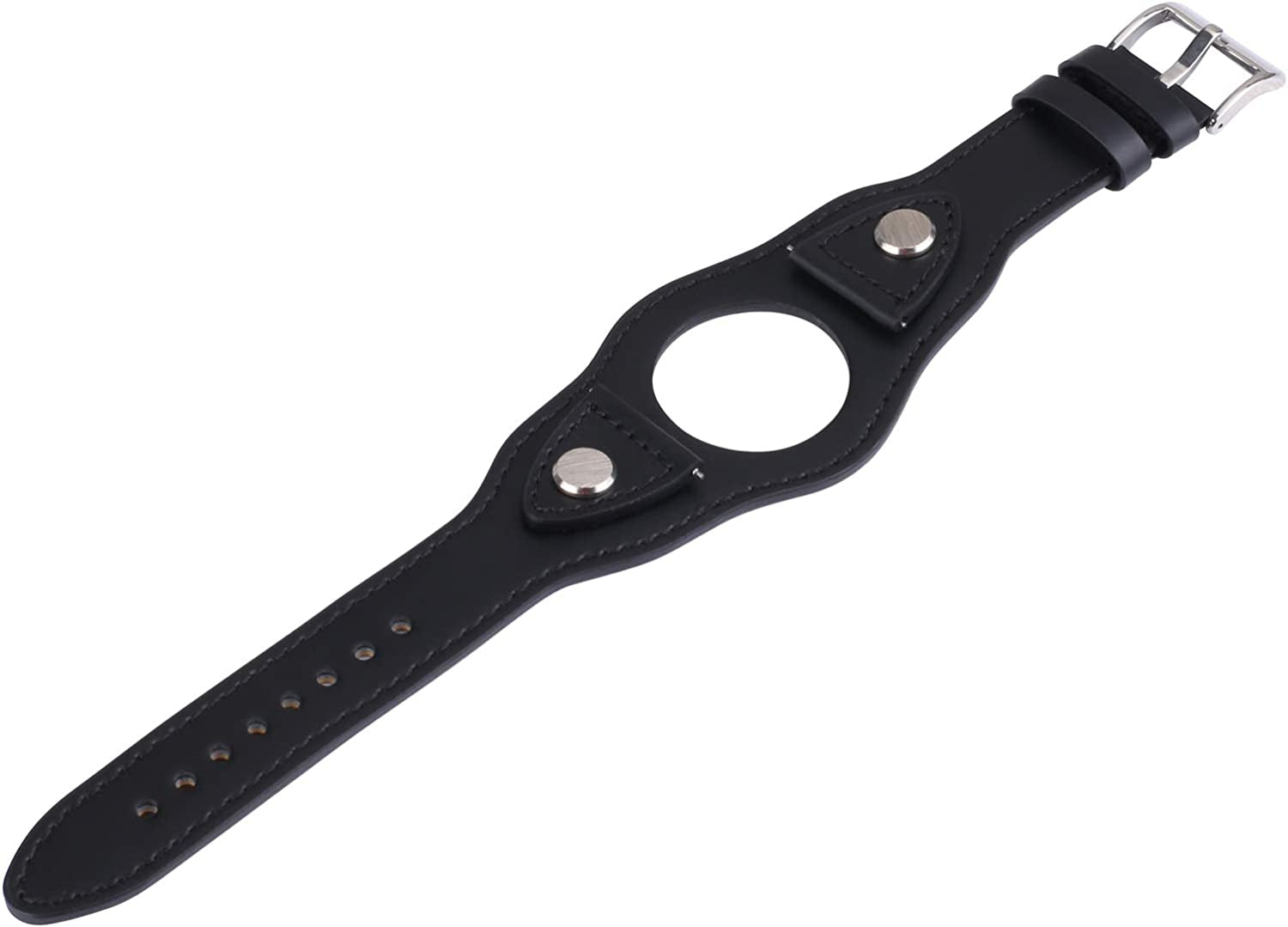 KONAFEI Compatible with Samsung Galaxy Watch 3 45Mm/Gear S3 Frontier/Classic/Galaxy Watch 46Mm Band, 22Mm Genuine Leather Vintage Cuff Bracelets for Men Women  KONAFEI   