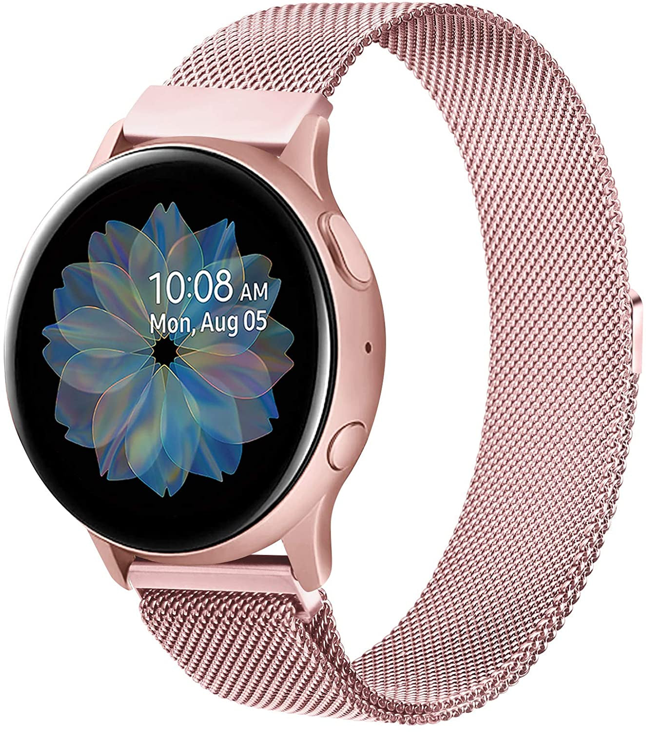 YILED Metal Bands for Samsung Galaxy Watch Active 2 40Mm 44Mm / Galaxy Watch Active, 20Mm Stainless Steel Mesh Watch Strap for Galaxy Watch 3 41Mm / Galaxy Watch 42Mm  YILED   