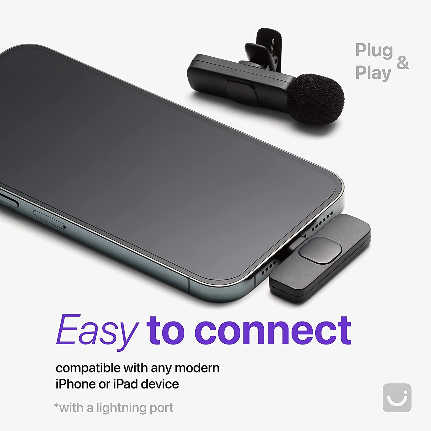 Internet Revolution 2 Pack Wireless Microphone for Iphone, Iphone Mic, Lavalier Microphone for Iphone, Mini Microphone Iphone, Youtube Microphone, Iphone Microphone for Video Recording, Lapel Mic  Internet Revolution   