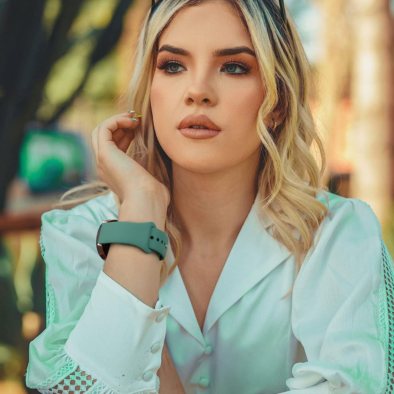 Wanme Bands for Garmin Venu 2 plus / Venu Sq / Venu / Vivoactive 3 Watch Band Women Men, 3 PACK Soft Silicone Replacement Wristband Sport Strap for Garmin Vivomove Sport, Vivoactive 3 Music, Forerunner 645 / 245 Music Smart Watch  Wanme   