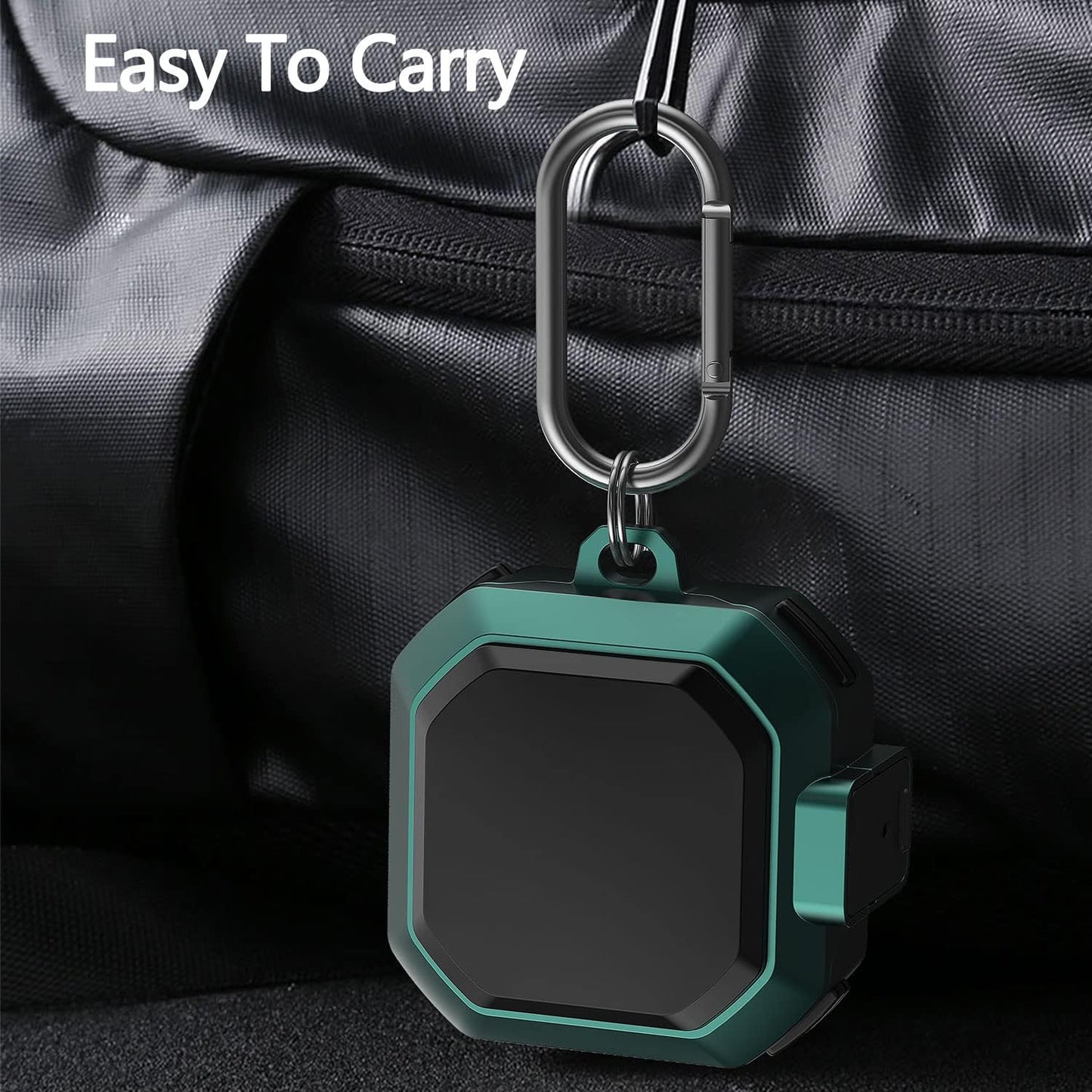 SKTDWEI Compatible with Samsung Galaxy Buds Pro Case/Galaxy Buds Live/Galaxy Buds 2/Galaxy Buds 2 Pro Protective Case with Lock Hard Shell Rugged Shockproof Cover with Keychain and Lanyard (Black)  Shoukemei   