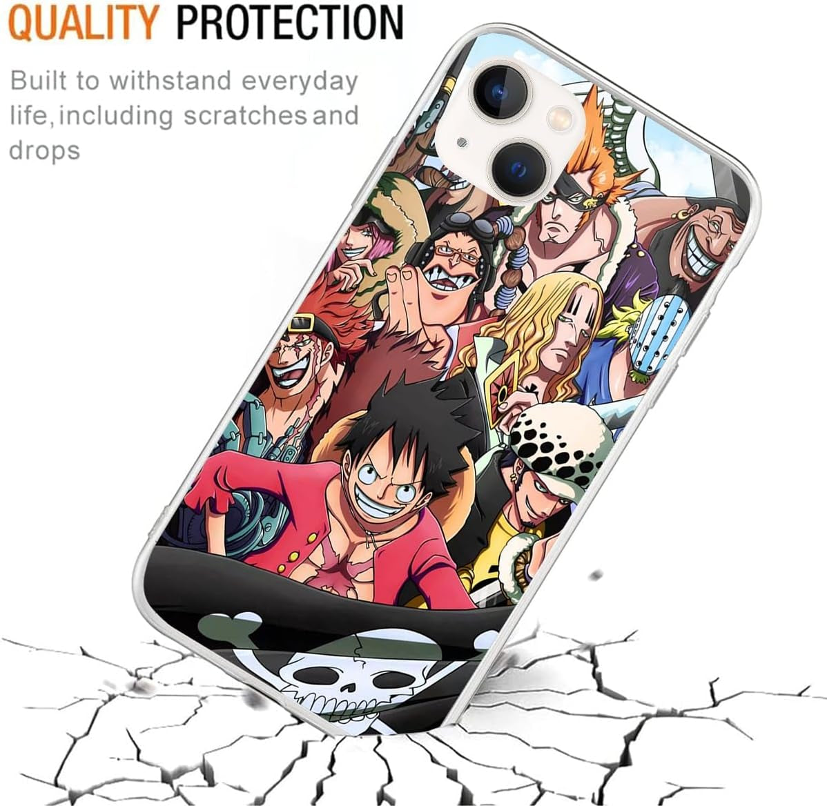 BAFAFA Compatible with LG G6 | LG G6+ | LG G6 plus Case with Luffy 382 Ultra Thin Shockproof Soft TPU Phone Case Clear  BAFAFA   