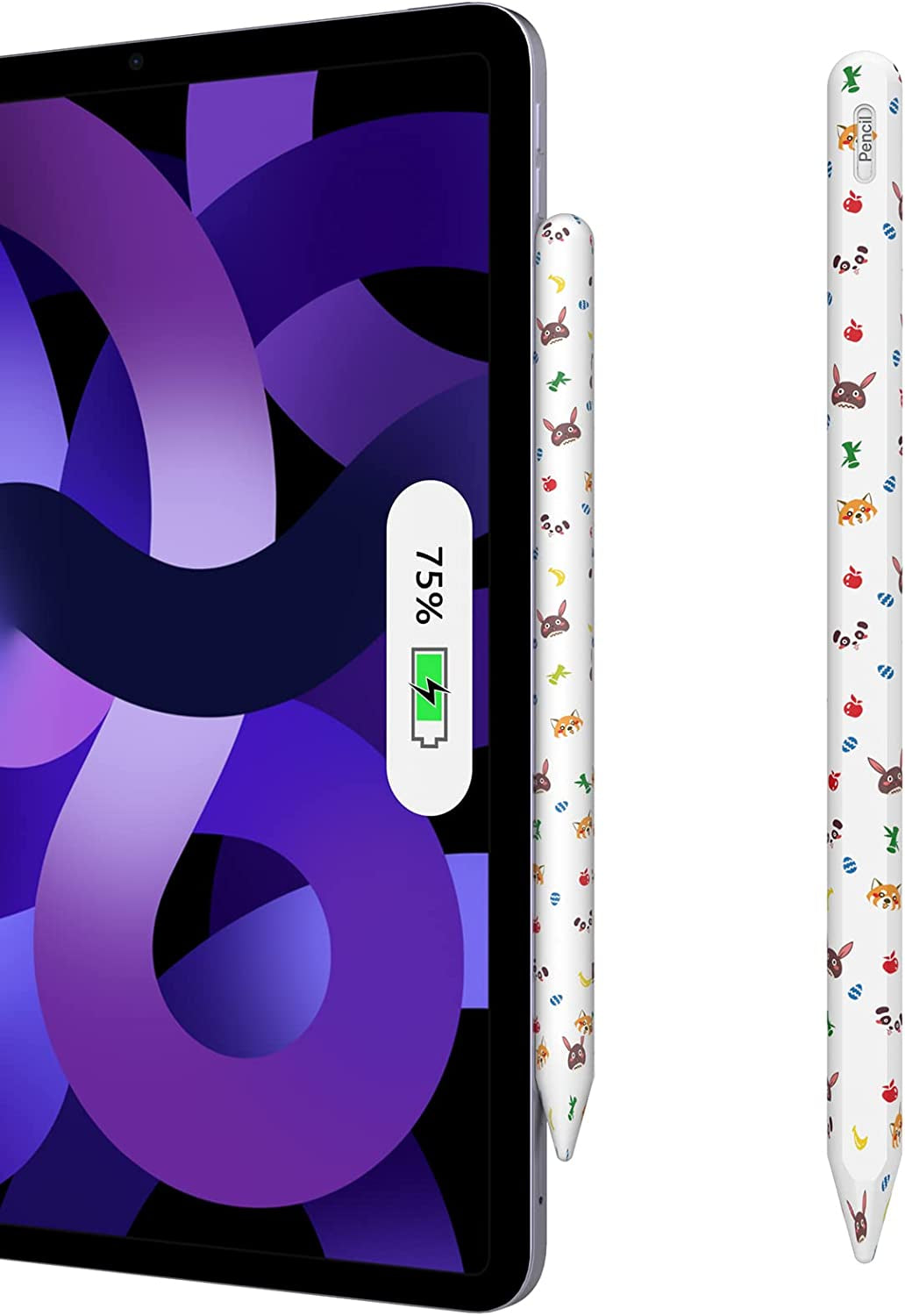 Moko Silicone Pencil Case Compatible with Apple Pencil 2Nd Generation, Ultra Thin Protective Cover Anti-Slip Sleeve Case with Nib Cover, Panda  MoKo   