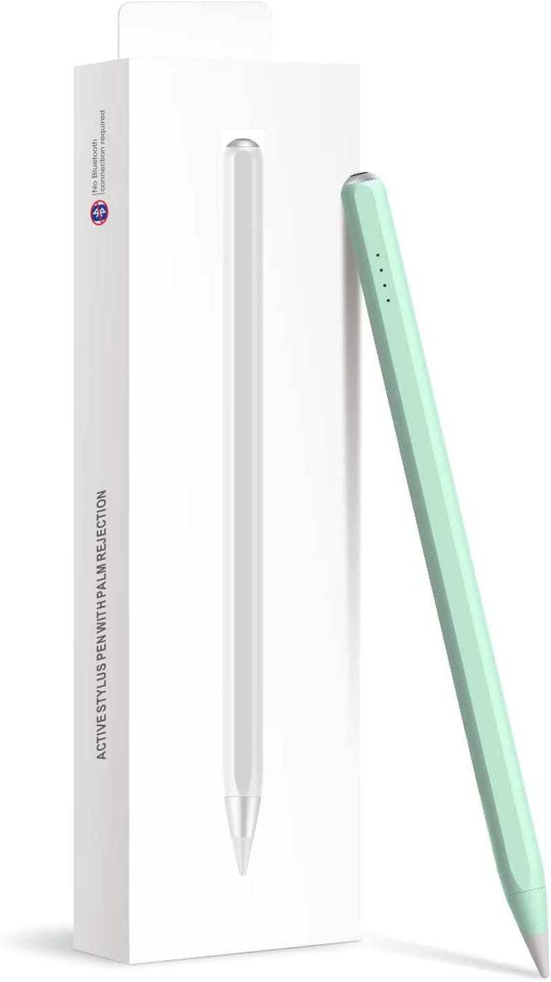Ipad Air Pencil with Palm Rejection, PERMARK Stylus Pen Compatible with (2018-2023) Apple Ipad Pro (11/12.9 Inch),Ipad Air 3Rd/4Th/5Th Gen,Ipad 6/7/8/9Th Gen,Ipad Mini 5/6Th Gen (Purple)  PERMARK Green  