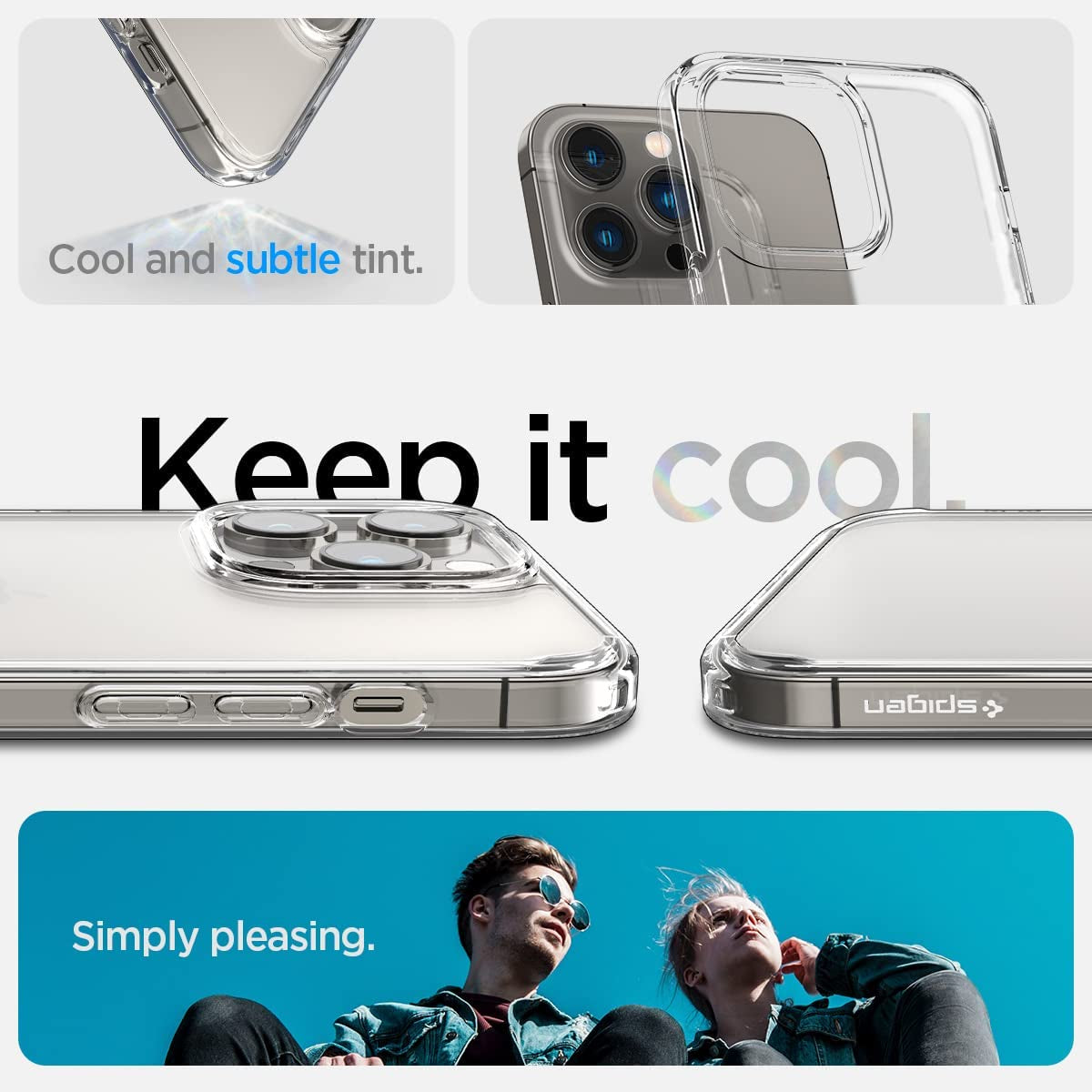 Spigen for Iphone 14 Pro Max Case, Ultra Hybrid [Anti-Yellowing Technology] [Military Grade Drop Protection] Phone Case for Iphone 14 Pro Max - Frost Clear  Spigen   