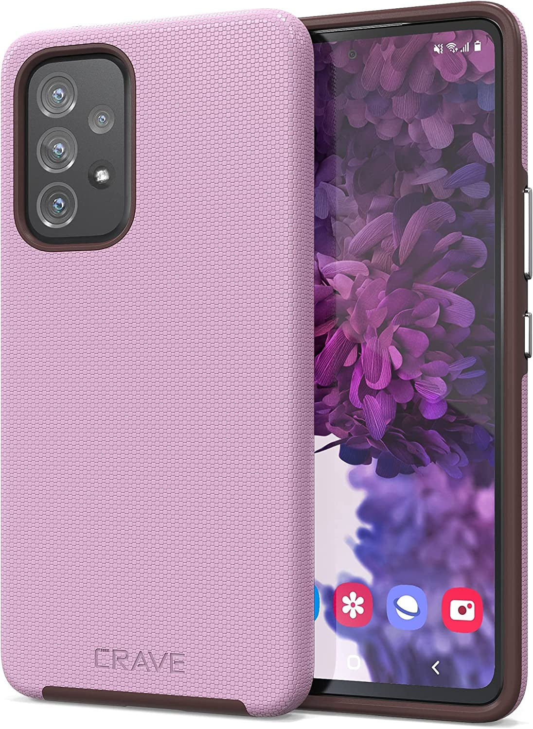 Crave Dual Guard for Samsung Galaxy A53 Case, Shockproof Protection Layer Case 5G - Forest Green  Crave Lilac  