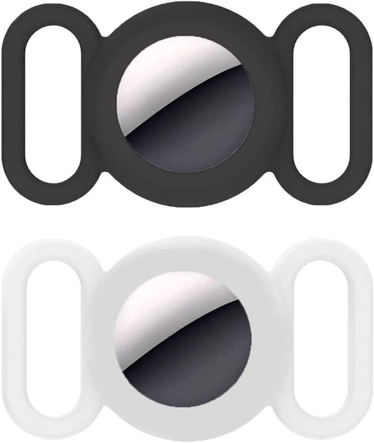 Dog Airtag Holder for Apple Air Tags,Anti-Lost Airtag Dog Collar Holder ,Protective Air Tag Case Compatible with Dogs Cats Collars Loop & Pets Accessories (2 Pack)  Cherishelle   