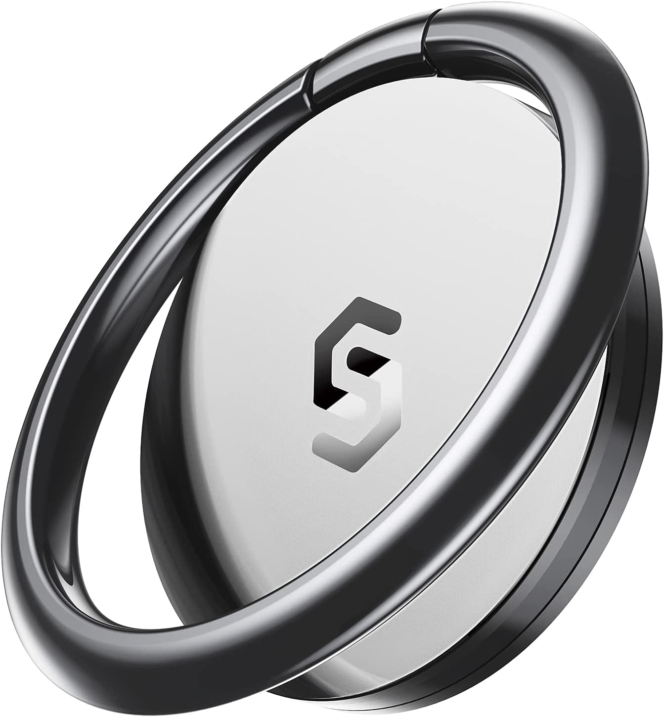 Syncwire Cell Phone Ring Holder Stand, 360 Degree Rotation Finger Ring Kickstand with Polished Metal Phone Grip for Magnetic Car Mount Compatible with Iphone, Samsung, LG, Pixel - Rose Gold  Syncwire Gray  