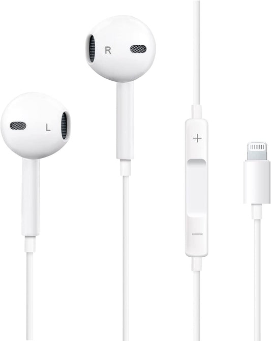 Apple Earbuds for Iphone Headphones Wired Earphones [Apple Mfi Certified] with Lightning Connector (Built-In Microphone & Volume Control) Noise Isolating Headsets for Iphone 14/13/12/11/XR/XS/X/8  Huizhou Xiangrunsheng Electronic Techology Co.Ltd   