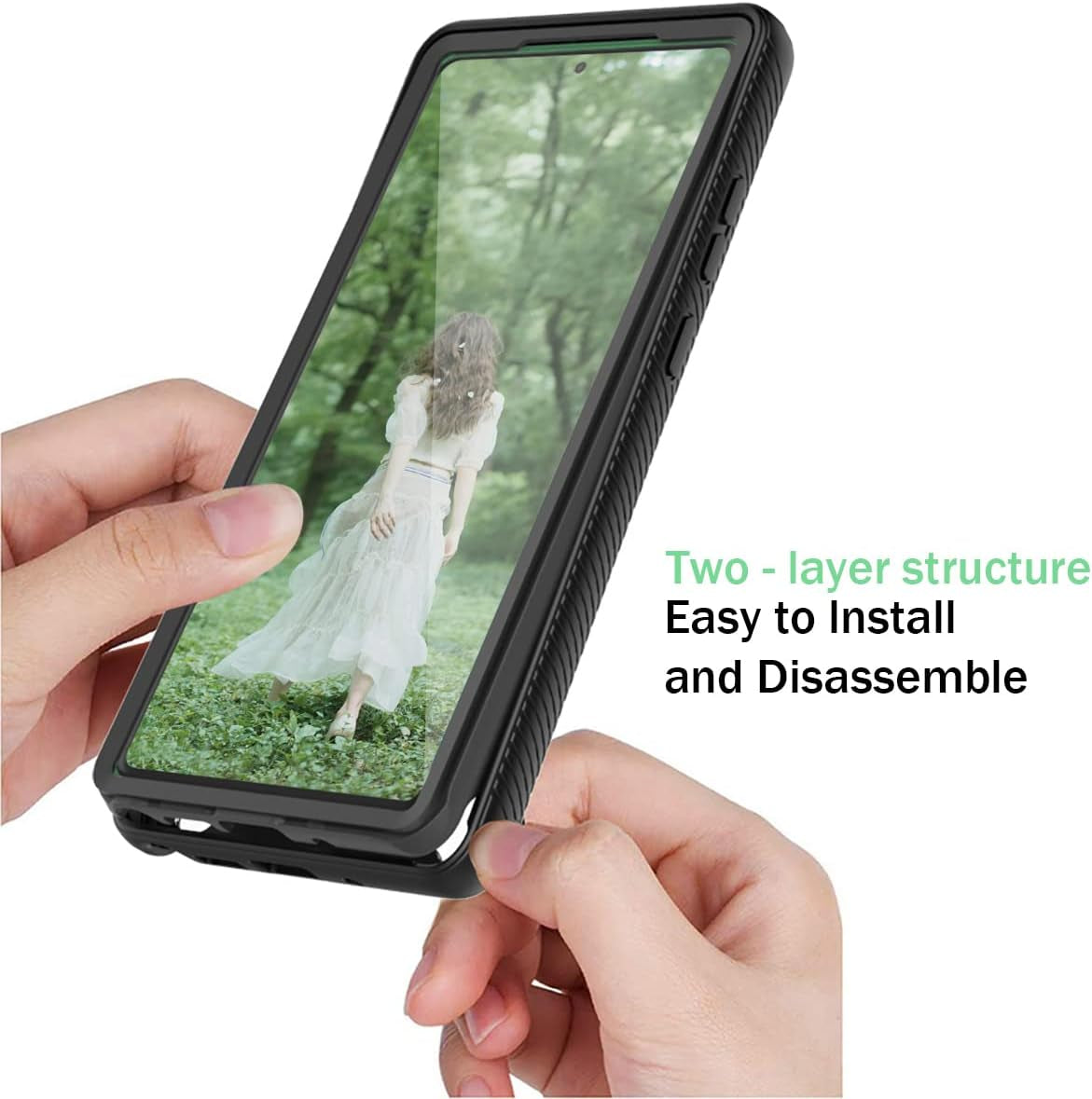 Note 20 Case, Samsung Galaxy Note 20 Case,Fingic Built in Screen Protector Full Body Protection Hard Shell Soft TPU Bumper Shockproof Rugged Protective Cover for Samsung Galaxy Note 20 5G 2020 (Clear)  Fingic   