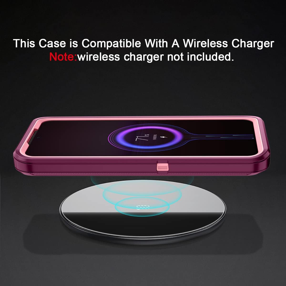 I-HONVA for Samsung Galaxy S22 plus Case, S22 plus Case Shockproof Dust/Drop Proof 3-Layer Full Body Protection [Without Screen Protector] Rugged Heavy Duty Durable Cover Case,Purple/Pink  I-HONVA   