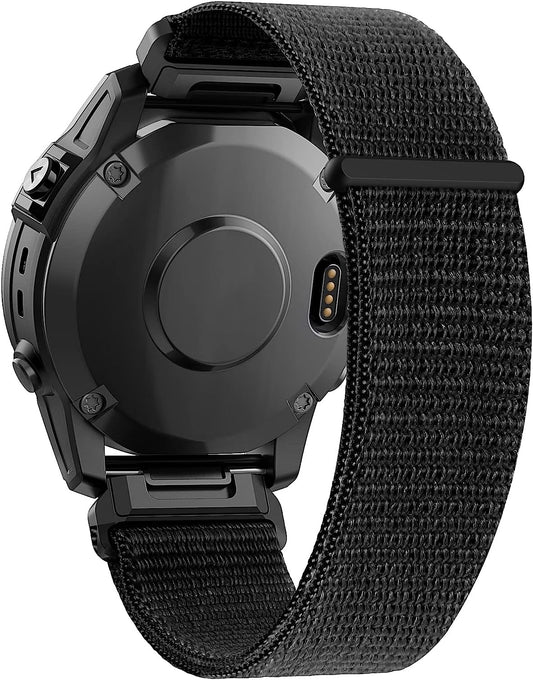 CUZOW Compatible with Garmin Fenix 7X/6X/6X Pro/5X/5X Plus, 26Mm Nylon Velcro Quick Easy Fit Watch Band Breathable Adjustable Strap Replacement for Garmin Descent MK1/D2 Delta PX/D2 Charlie  CUZOW   