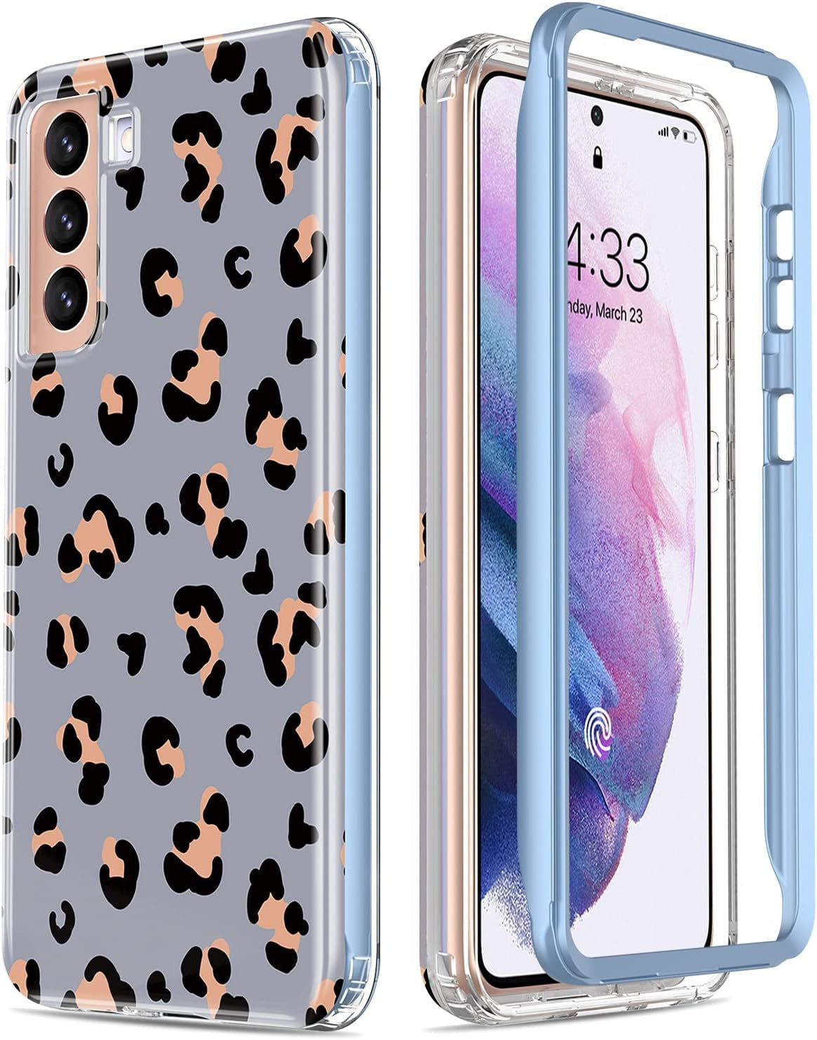 Esdot for Samsung Galaxy S21 plus Case,Military Grade Passing 21Ft Drop Test,Rugged Cover with Fashionable Designs for Women Girls,Protective Phone Case for Galaxy S21 plus 6.7" Colorful Painting  Esdot Nice Cheetah Leopard  