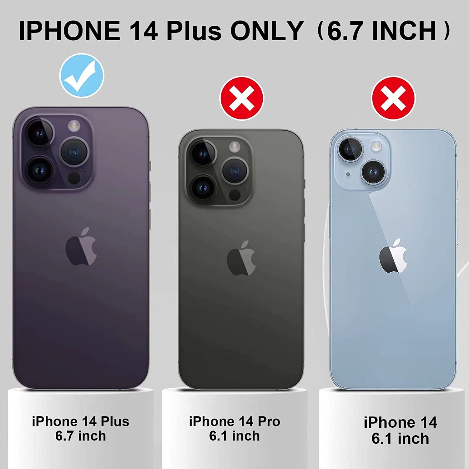 MARKILL Compatible with Iphone 14 plus Case 6.7 Inch with 360 Degree Rotate Ring Stand, Military Grade Drop Protection Full Body Rugged Heavy Duty Protective Cover for Iphone 14 Plus. (Avocado)  MARKILL   