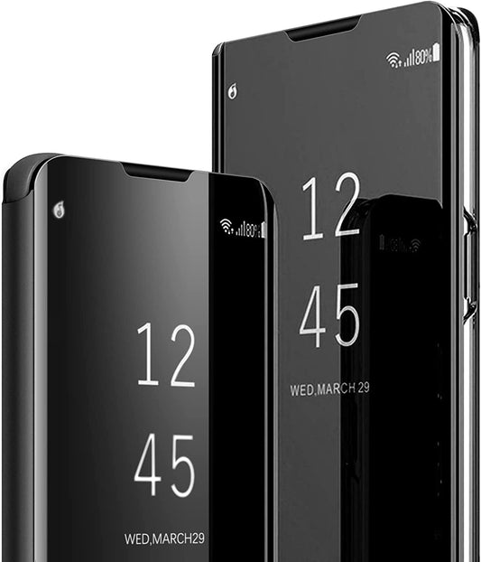 Compatible with Samsung Galaxy Note 20 Ultra Case Flip Leather Cover Clear S-View Mirror Shockproof Cover with Kickstand Anti-Scratch Protective Phone Cases Cover for Samsung Note 20 Ultra  Migexxkj   