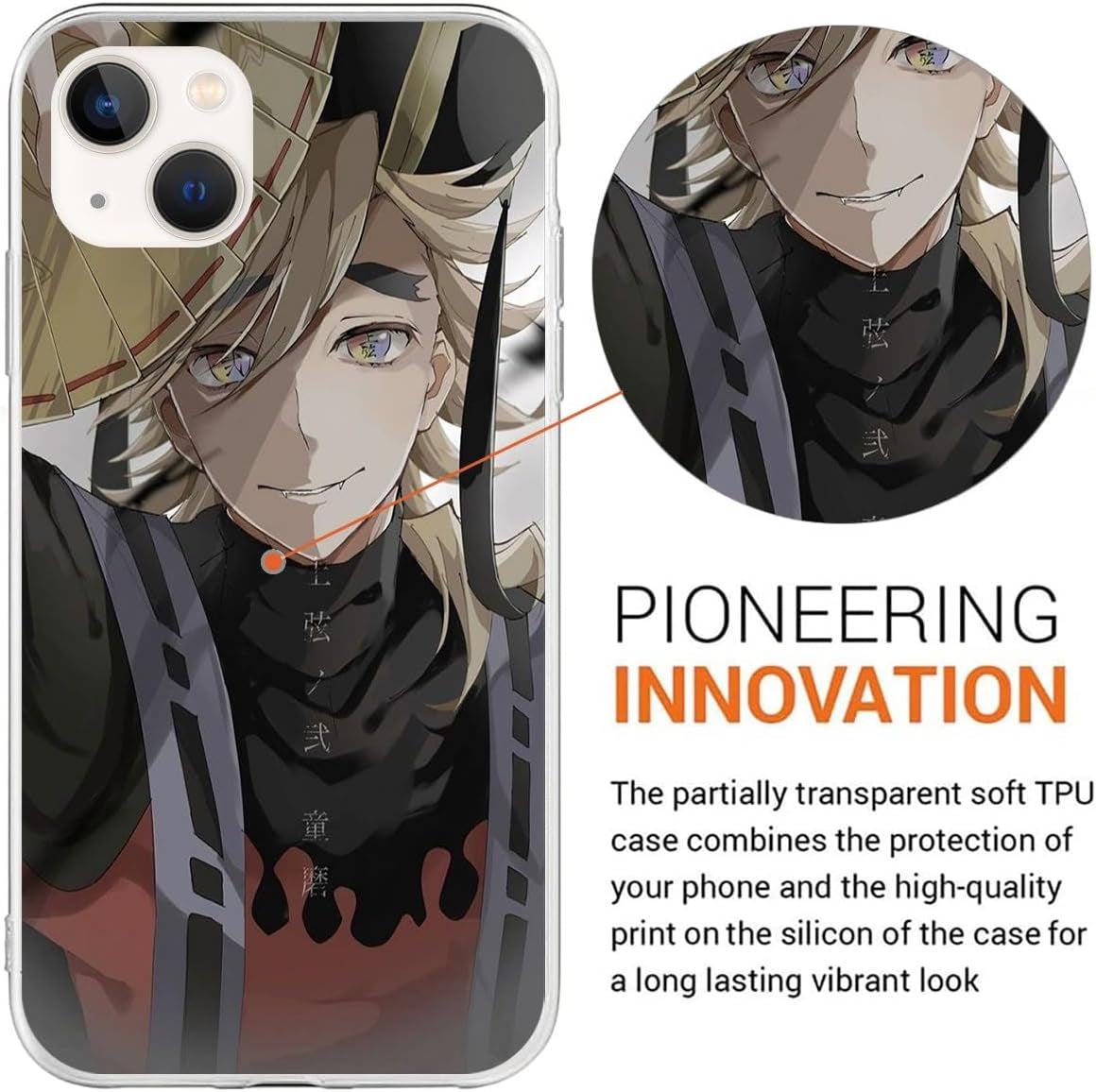 TINTAG Compatible with LG G6 | LG G6+ | LG G6 plus Case Cool with Kokushibou 773, Anime Phone Cases Shockproof Soft TPU Case Clear  TINTAG   