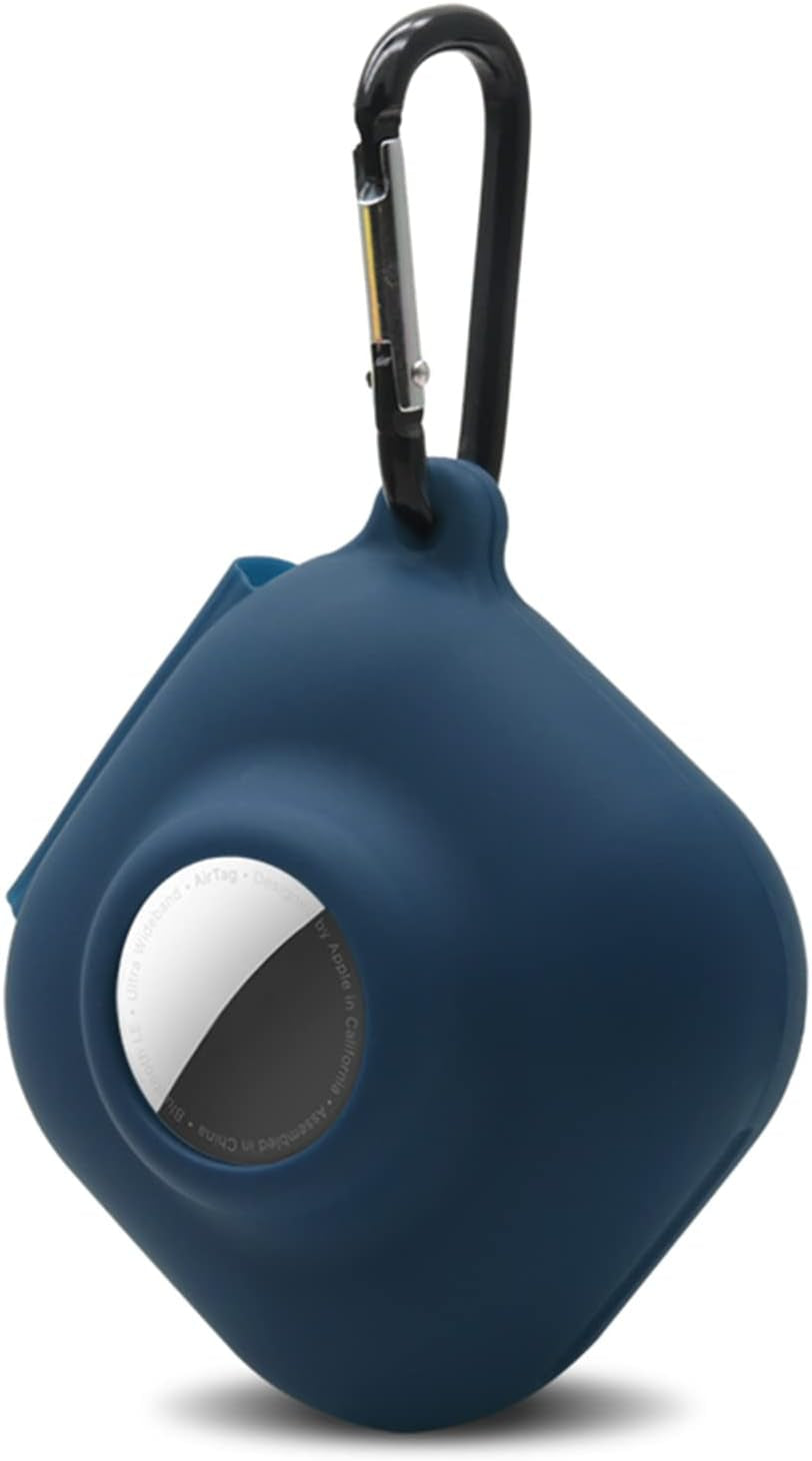 Glow Case for Beats Fit Pro Airtag Wireless Noise Cancelling Earbuds,Carrying Case Premium Soft Skin Cover Shock-Absorbing,Anti-Scratch Protective Case with Keychain(Glow Blue)  2022321 9  