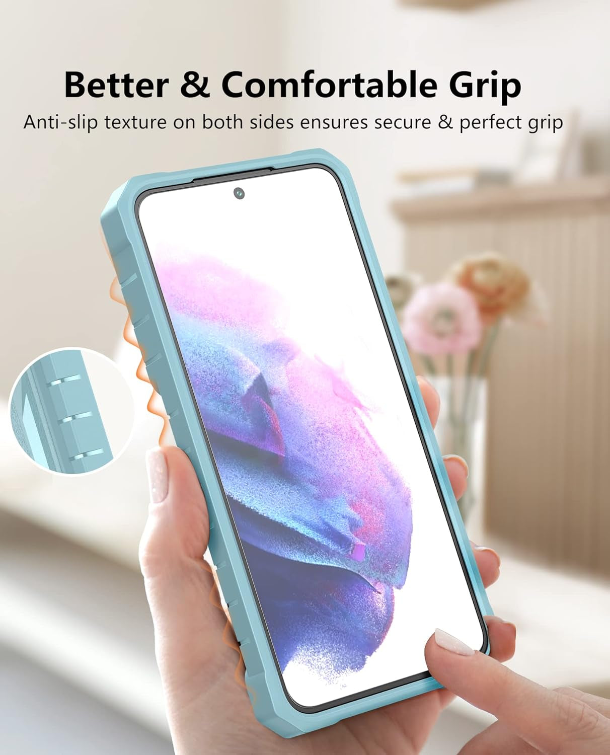 WTYOO for Samsung Galaxy S22-Plus Case: Military Grade Drop Proof Protective Rugged TPU Matte Shell | Shockproof Durable Protection Tough Cell Phone Cover with Built-In Kickstand  WTYOO   